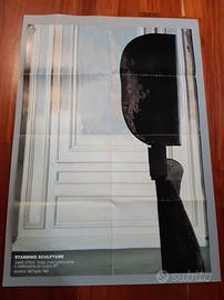 Poster manifesto Standing Sculpture mostra CdR