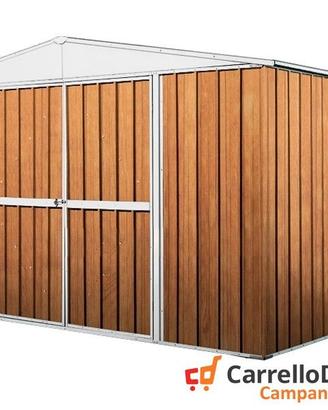 Casetta per esterno in lamiera 360x175 fin legno