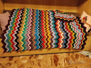 Coperta Plaid fatta a mano