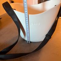 Borsa O BAG bianca secchiello tracolla con 2sacche