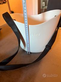 Borsa O BAG bianca secchiello tracolla con 2sacche