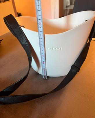 Borsa O BAG bianca secchiello tracolla con 2sacche