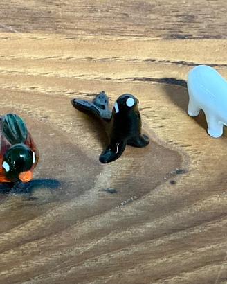 Vetro animaletti da collezione lotto mignon