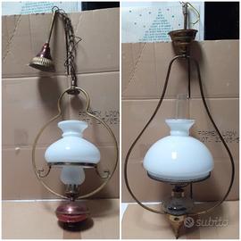 Lampadario ottone vintage