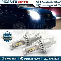 2 LAMPADINE LED H4 Per KIA PICANTO Luci Bianche