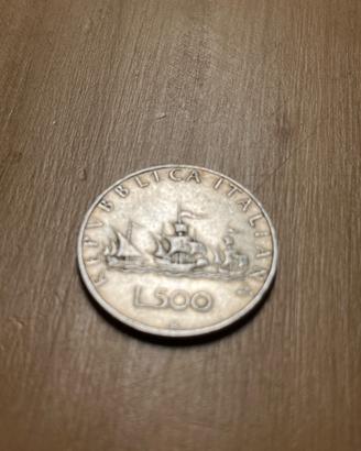 Moneta da 500 lire Caravelle 1960