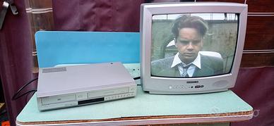 lettore DVD VHS videoregistratore combo samsung