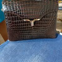 Borsa pelle coccodrillo