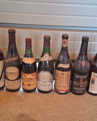 bottiglie di vino varie annate dal 1970 a1980 