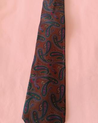 Cravatta in seta vintage cachemire James Dillon