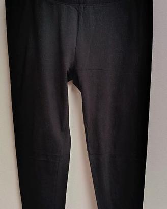 2 leggins neri tg S