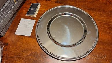 Servizio 12 pz sottopiatti Cassetti inox e argento