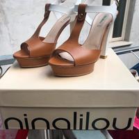 Sandali Nonanilou Tacco 12 con plateau.