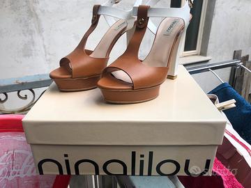 Sandali Nonanilou Tacco 12 con plateau.