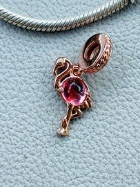 Charm Fenicottero argento compatibile Pandora