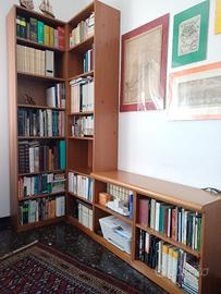 Mobile libreria con portaTV in noce tanganiKa