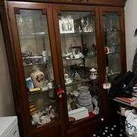 Vetrinetta antica + tavola e sedie