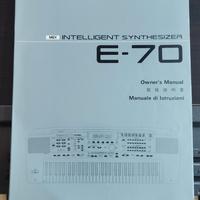 Manuale di istruzioni Roland E-70 + altro manuale
