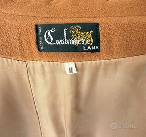 Cappotto color cammello lana e cashmere
