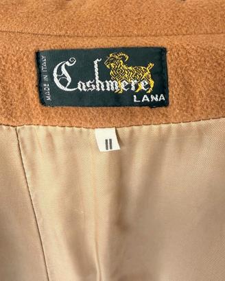 Cappotto color cammello lana e cashmere