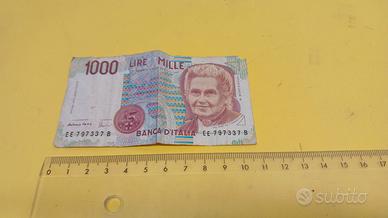 Banconota 1000 lire M. Montessori - buono stato -