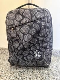 Zaino trolley Invicta grigio nero con ruote