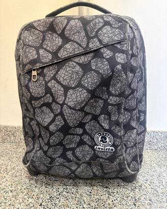 Zaino trolley Invicta grigio nero con ruote