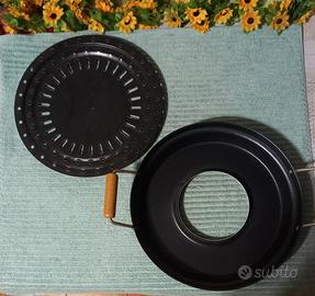 Padella grill per cotture dietetiche