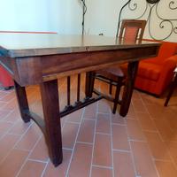 tavolo vintage rettangolare 118x87x80, allungabile