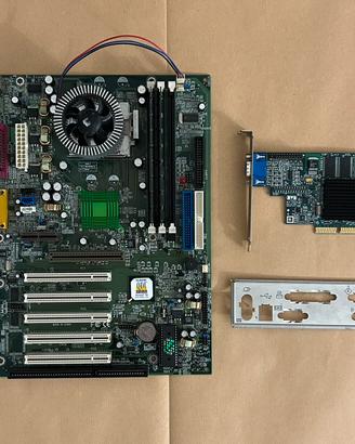 Scheda madre QDI KinetiZ 7B+Athlon 1GHz+RAM+Matrox
