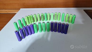 batterie litio 14500 e Ni-cd size AA nuove lotti