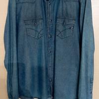 CAMICIA JEANS UOMO BLUE