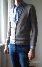 Cardigan Maglioncino SISLEY Grigio chiaro taglia L