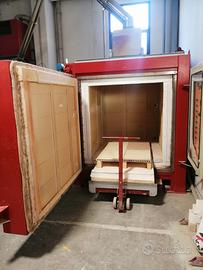 Forno a gas e degassatrice