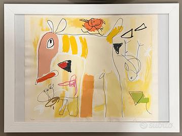 Opera arte su cartoncino Gianfranco Asveri