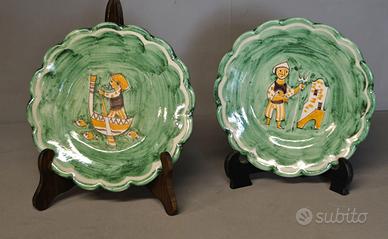 Pinto Vietri – Coppia piatti ceramica vietrese (2)