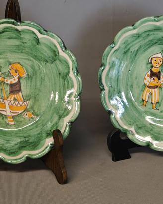 Pinto Vietri – Coppia piatti ceramica vietrese (2)