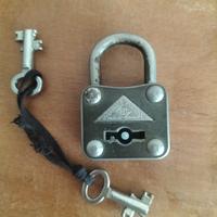 Lucchetto vintage Abus con chiavi