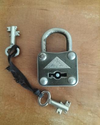 Lucchetto vintage Abus con chiavi