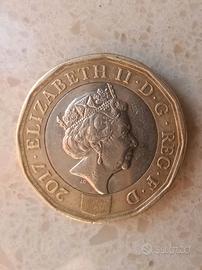 One Pound 2017 Queen Elizabeth ll 