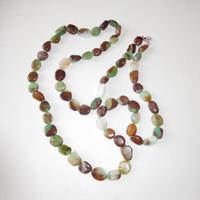 Collana in Crisoprasio australiano,lungh. cm.86