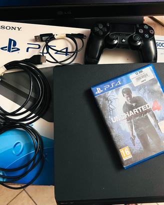 Ps4 Slim 500Gb Jetblack+Monitor 32 Pollici