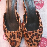 scarpe aperte da donna leopardo 