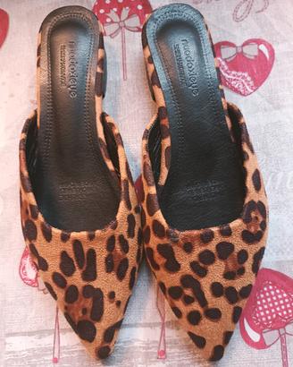 scarpe aperte da donna leopardo 