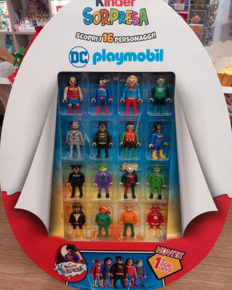 Espositore kinder playmobil supereroi