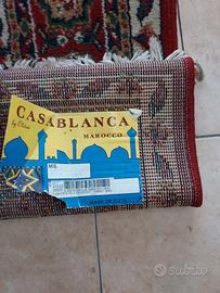 TAPPETO grande in lana rosso