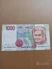 Banconota 1000 lire Montessori