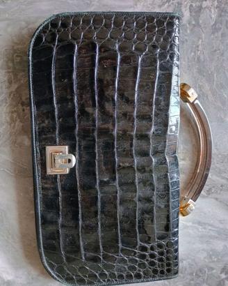 borsa coccodrillo vintage