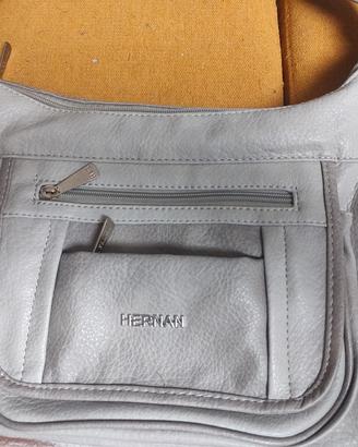 borsa morbida da donna con tasche