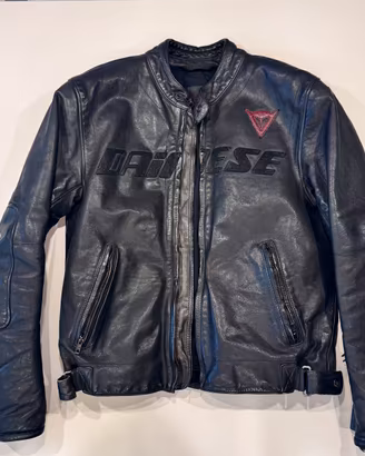 Giacca moto Dainese in pelle nera – Taglia 46
